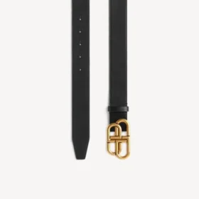 Cinturón fino BB para mujer en negro