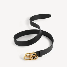 Cinturón fino BB para mujer en negro