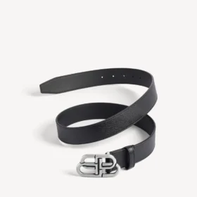 Cinturón grande BB para hombre en negro