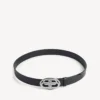 Cinturón ovalado BB para hombre en negro Cinturón ovalado BB para hombre en negro