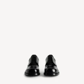Cómodo zapato Derby para hombre en negro
