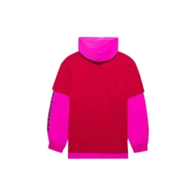 Colección Primavera-Verano 2021: sudadera con capucha y mangas largas unisex rosa y rojo 657037TKV826295 Colección Primavera-Verano 2021: sudadera con capucha y mangas largas unisex rosa y rojo 657037TKV826295