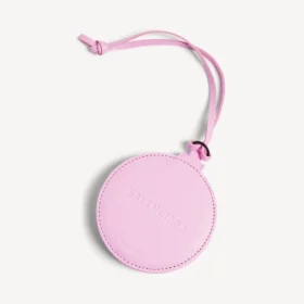 Colgante con espejo redondo «Le City» para mujer en rosa burbujeante Colgante con espejo redondo «Le City» para mujer en rosa burbujeante