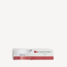 Colgante/llavero «Luggage Swing» en blanco/rojo