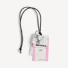 Colgante/llavero para hombre con forma de billete de tren en blanco/negro/rosa Colgante/llavero para hombre con forma de billete de tren en blanco/negro/rosa