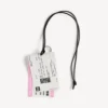 Colgante/llavero para hombre con forma de billete de tren en blanco/negro/rosa Colgante/llavero para hombre con forma de billete de tren en blanco/negro/rosa