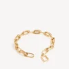 Collar «B Link» para mujer en oro brillante Collar «B Link» para mujer en oro brillante