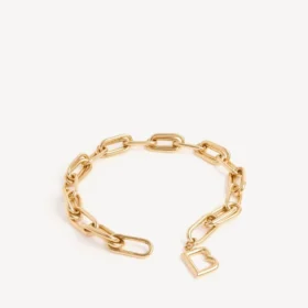 Collar «B Link» para mujer en oro brillante