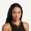 Collar «B Link» para mujer en oro brillante Collar «B Link» para mujer en oro brillante