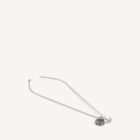 Collar con colgantes de ancla en plata envejecida