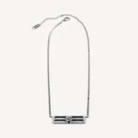 Collar con el icono «BB Icon» en plata envejecida