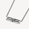 Collar con el icono «BB Icon» en plata envejecida
