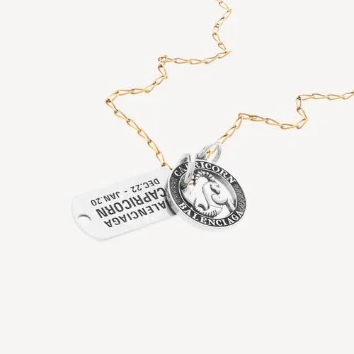 Collar del horóscopo de Capricornio en oro/plata Collar del horóscopo de Capricornio en oro/plata