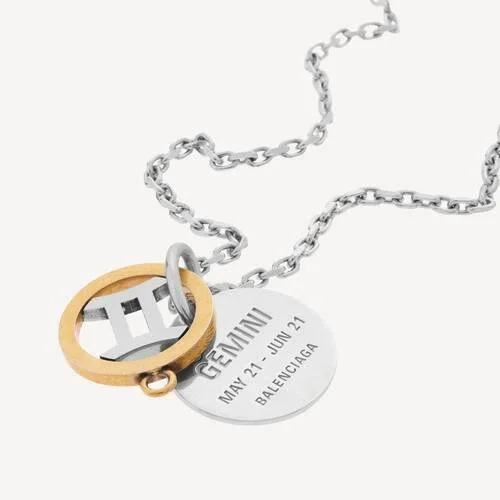 Collar del horóscopo de Géminis en oro/plata Collar del horóscopo de Géminis en oro/plata