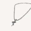 Collar gótico con serpiente en plata envejecida Collar gótico con serpiente en plata envejecida