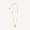 Collar largo cuadrado Nano en dorado Collar largo cuadrado Nano en dorado