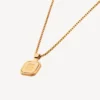 Collar largo cuadrado Nano en dorado Collar largo cuadrado Nano en dorado