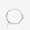 Collar «Typo Destroyed» en plata envejecida Collar «Typo Destroyed» en plata envejecida