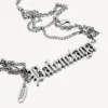 Collar «Typo Destroyed» en plata envejecida Collar «Typo Destroyed» en plata envejecida