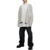 Cárdigan con logo integral «Blanco tiza/Negro» 736248T32339054