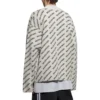 Cárdigan con logo integral «Blanco tiza/Negro» 736248T32339054