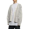 Cárdigan con logo integral «Blanco tiza/Negro» 736248T32339054