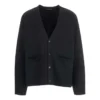 Cárdigan con logotipo en tono a tono «Negro» 720058T16611000