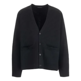 Cárdigan con logotipo en tono a tono «Negro» 720058T16611000 Cárdigan con logotipo en tono a tono «Negro» 720058T16611000