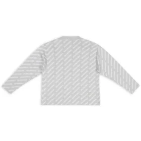Cárdigan con logotipo integral «Gris claro-Blanco» 699822T32331461 Cárdigan con logotipo integral «Gris claro-Blanco» 699822T32331461