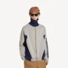 Cárdigan de punto con cremallera para hombre de Bodies en gris/azul marino