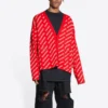 Cárdigan Mini Allover Logo «Red White» 699822T32336090