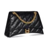Crush Medium Chain Bag Quilted «Negro» 716393210J11000