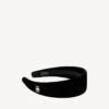 Diadema plana Holli para mujer en negro/plata brillante Diadema plana Holli para mujer en negro/plata brillante
