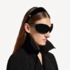 Diadema plana Holli para mujer en negro/plata brillante Diadema plana Holli para mujer en negro/plata brillante