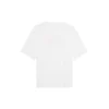 Diseño holgado estilo uniforme retro, manga corta, blanco 620941TIV799000