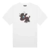 Edición limitada, estampado pequeño, manga corta, unisex, blanco 612966TJVM99000