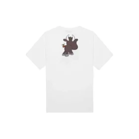 Edición limitada, estampado pequeño, manga corta, unisex, blanco 612966TJVM99000