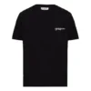 Estampado, cuello redondo, manga corta, negro 612965TKV861070