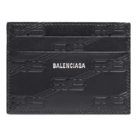 Estuche para tarjetas con monograma en relieve «Negro» 717763210JS1000