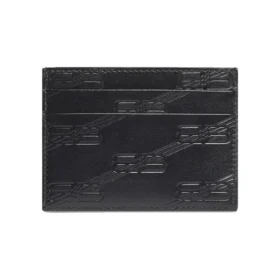 Estuche para tarjetas con monograma en relieve «Negro» 717763210JS1000