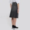 Falda de línea A FW21 «Denim gris lavado» 646913TBP477767