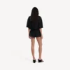 Falda-pantalón mini entallada para mujer en negro Falda-pantalón mini entallada para mujer en negro