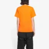 FW21 Camiseta elástica de corte ajustado y manga corta, naranja 661705TKVH57513