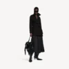 Gabardina corta tipo «cocoon» para mujer en negro Gabardina corta tipo «cocoon» para mujer en negro