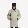 Gabardina de doble botonadura para mujer en beige claro Gabardina de doble botonadura para mujer en beige claro
