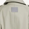 Gabardina de doble botonadura para mujer en beige claro Gabardina de doble botonadura para mujer en beige claro