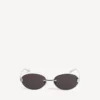 Gafas de sol Gossip Oval AF en plata/negro Gafas de sol Gossip Oval AF en plata/negro