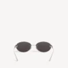 Gafas de sol Gossip Oval AF en plata/negro Gafas de sol Gossip Oval AF en plata/negro