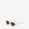 Gafas de sol Gossip Oval AF en plata/negro Gafas de sol Gossip Oval AF en plata/negro