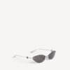 Gafas de sol Nano Cat para mujer en color plateado Gafas de sol Nano Cat para mujer en color plateado